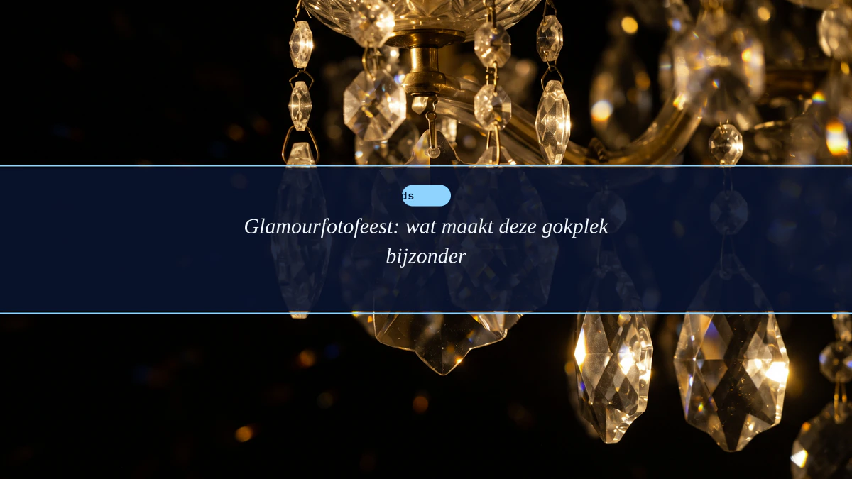 Glamourfotofeest: wat maakt deze gokplek bijzonder