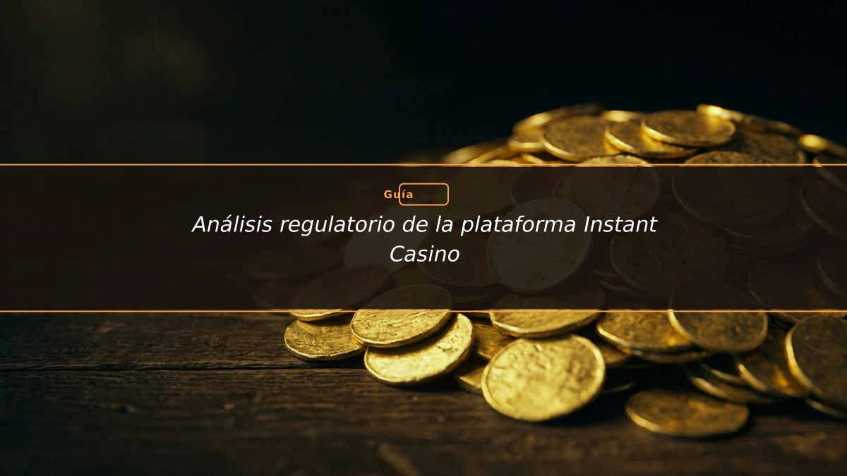 Análisis regulatorio de la plataforma Instant Casino
