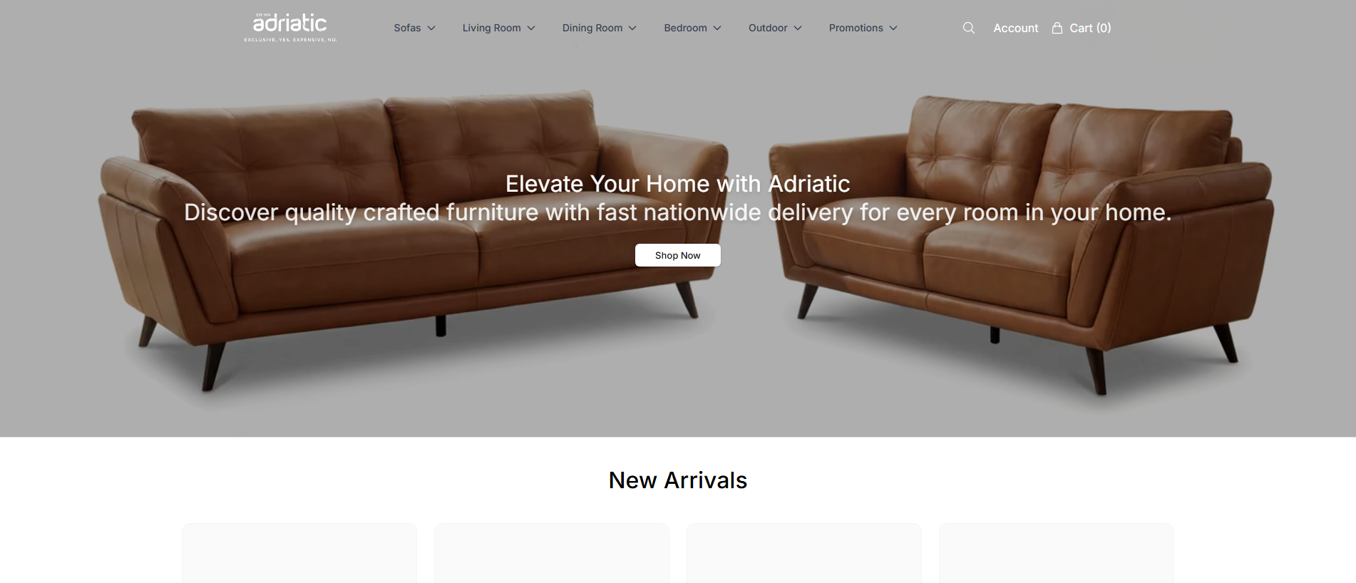 Stored capture of adriaticfurniturestyle.shop