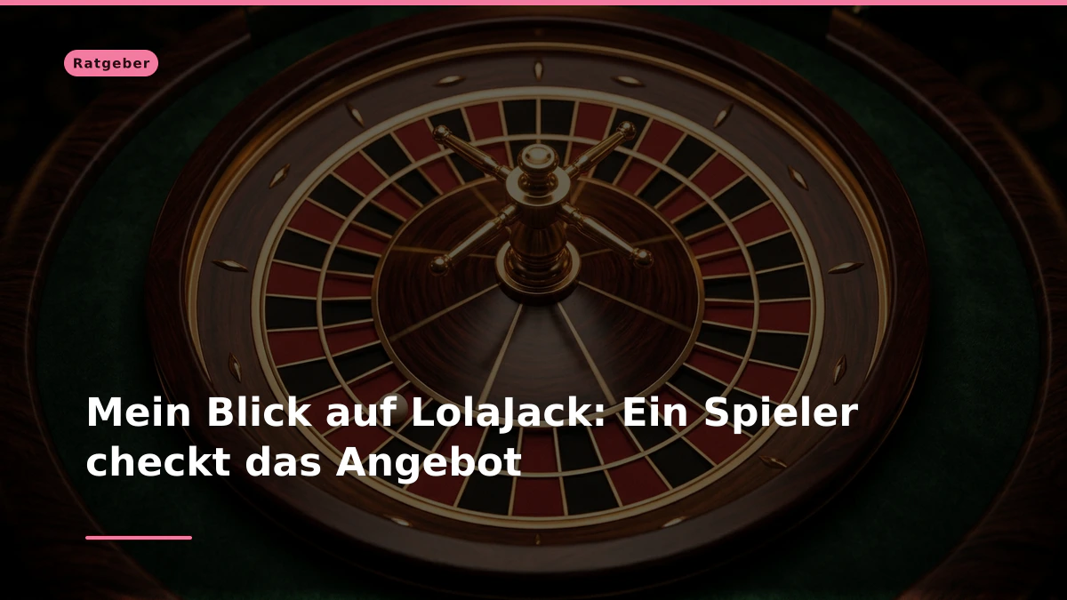 Mein Blick auf LolaJack: Ein Spieler checkt das Angebot