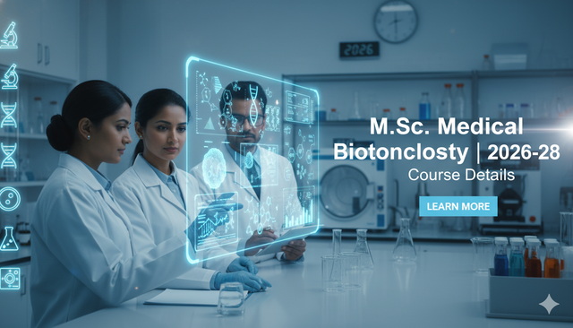 M.Sc. Medical Biotechnology 2026-28 | Course Details