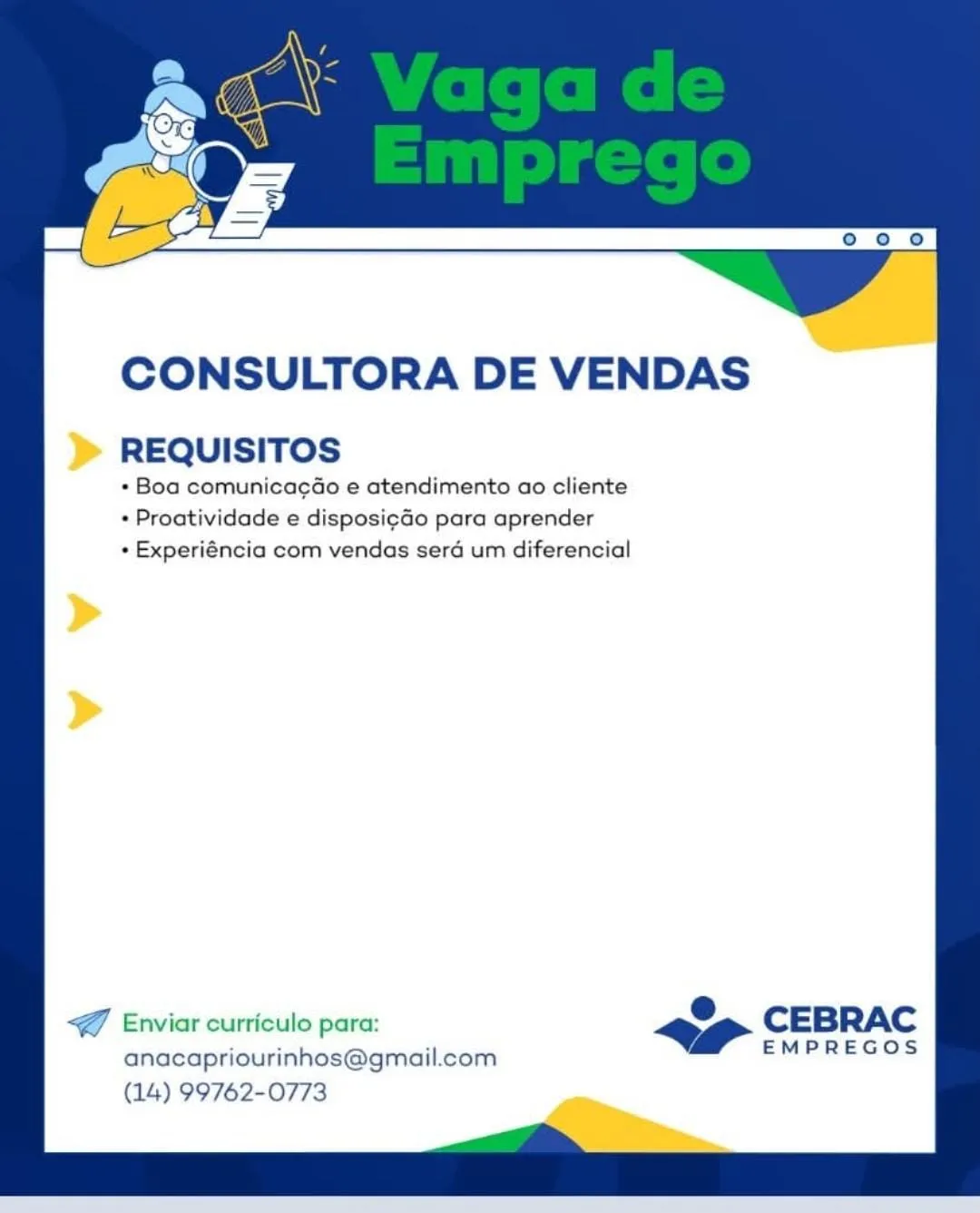 Consultora De Vendas