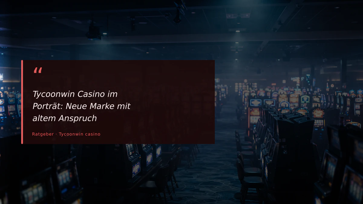 Tycoonwin Casino im Porträt: Neue Marke mit altem Anspruch
