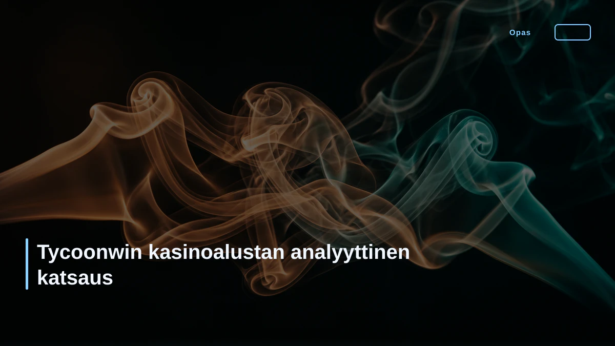 Tycoonwin kasinoalustan analyyttinen katsaus