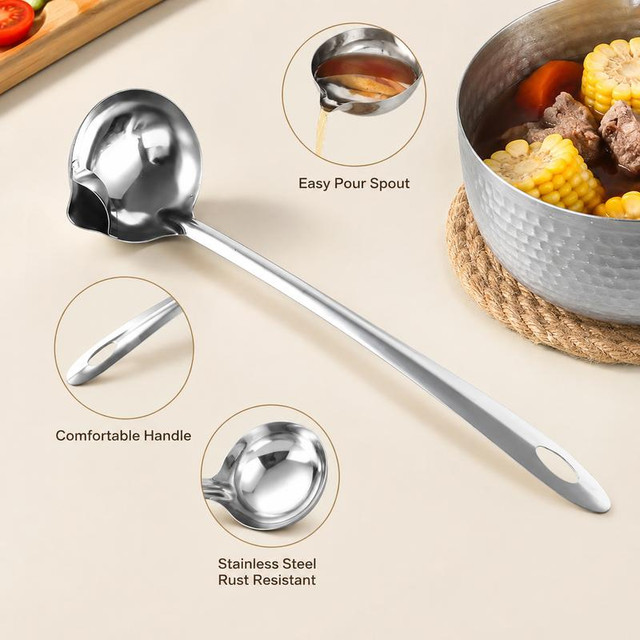 Oil and Broth Separation Ladle