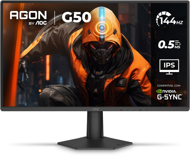 Monitor Gamer AOC AGON G50 27", 144Hz, 0,5ms, 27G50F