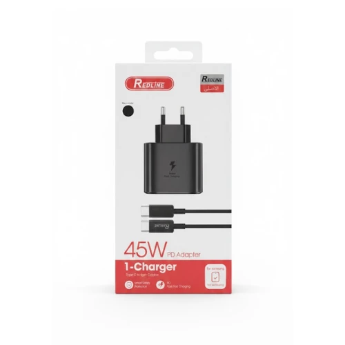 شاحن Redline 45W PD تايب C مع كابل