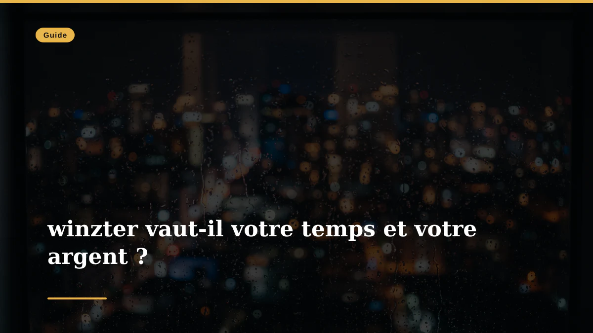 winzter vaut-il votre temps et votre argent ?