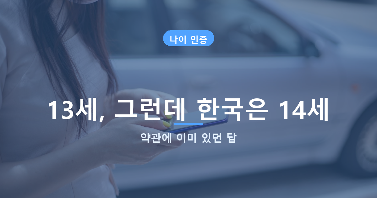 챗GPT 성인 인증 나이 확인, 미국은 13세인데 한국만 14세인 이유 도식