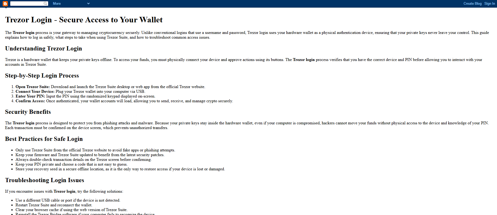 Stored capture of docs-trezorlogin.blogspot.co.ke