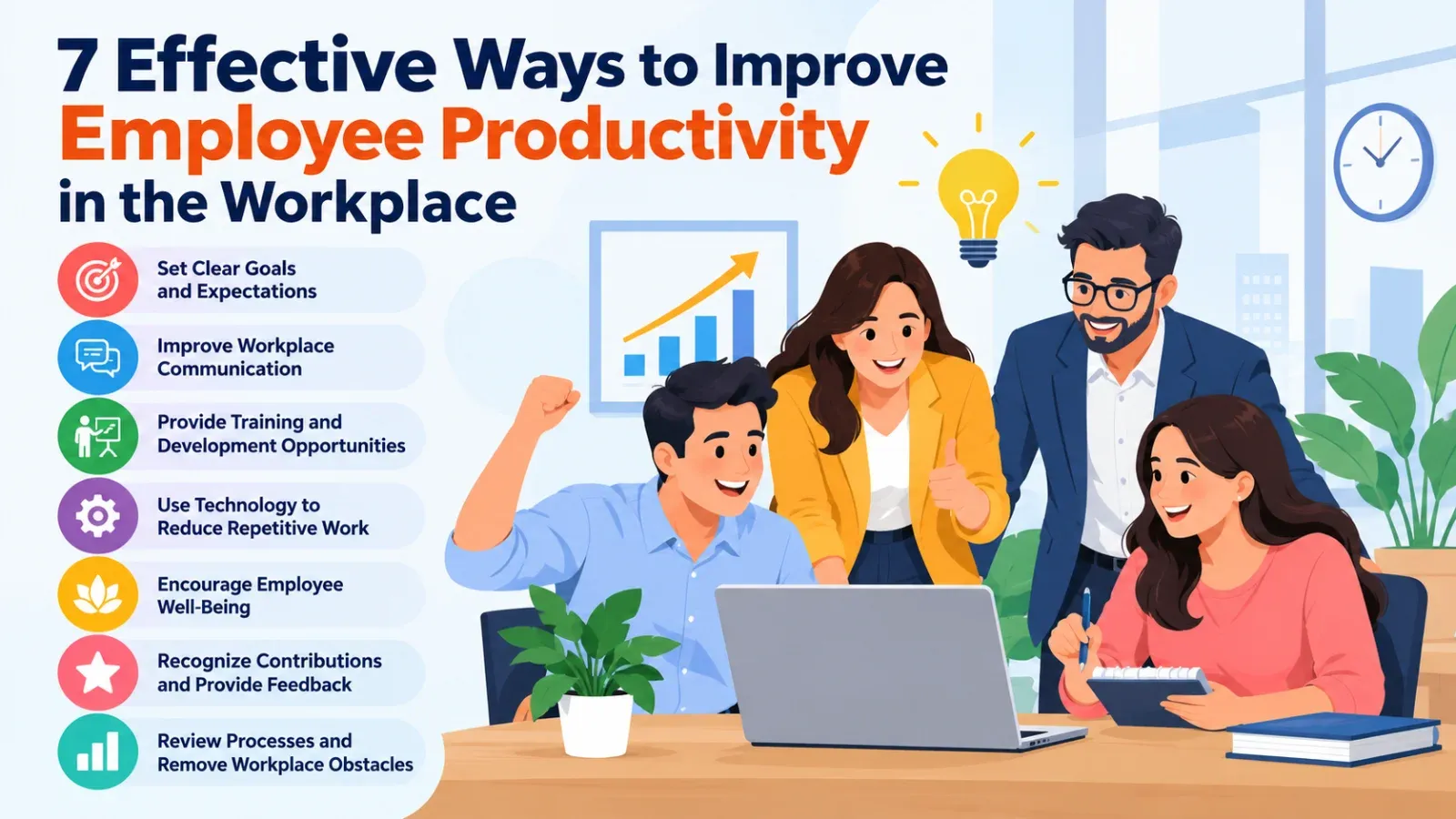 7 Effective Ways to Improve Employee Productivity in the Workplace