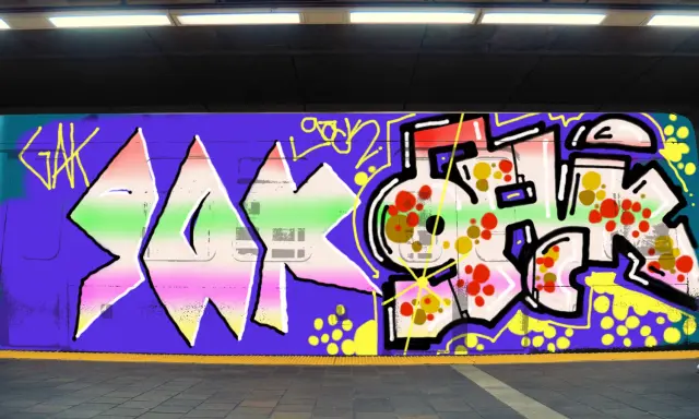 Graffiti artwork by Bab