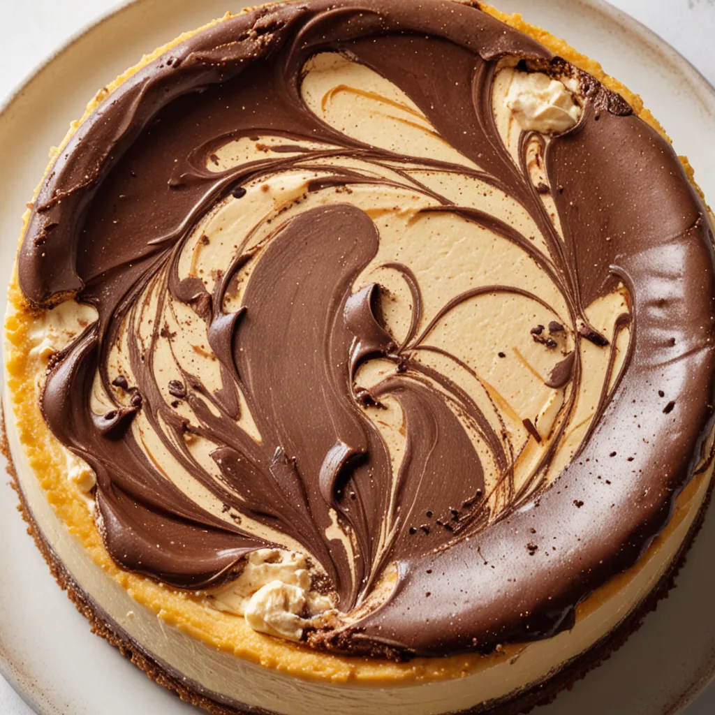 Decadent Chocolate Peanut Butter Swirl Cheesecake