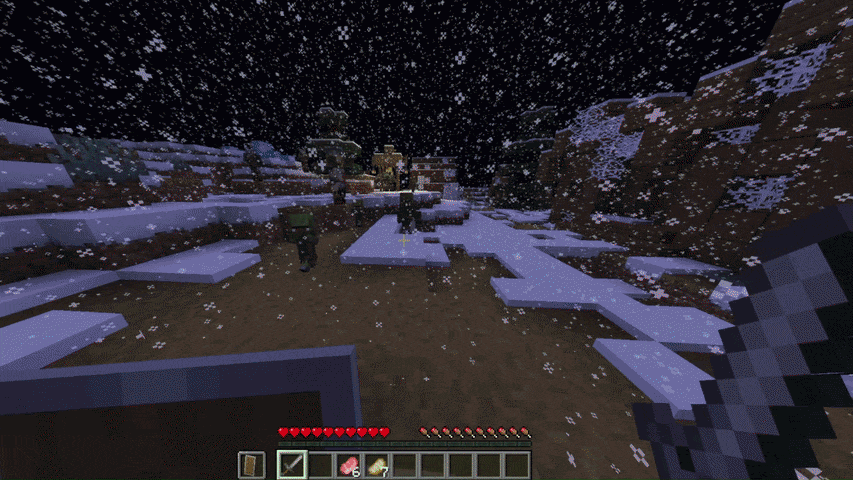 a player fighting zombies and turning into a zombie
