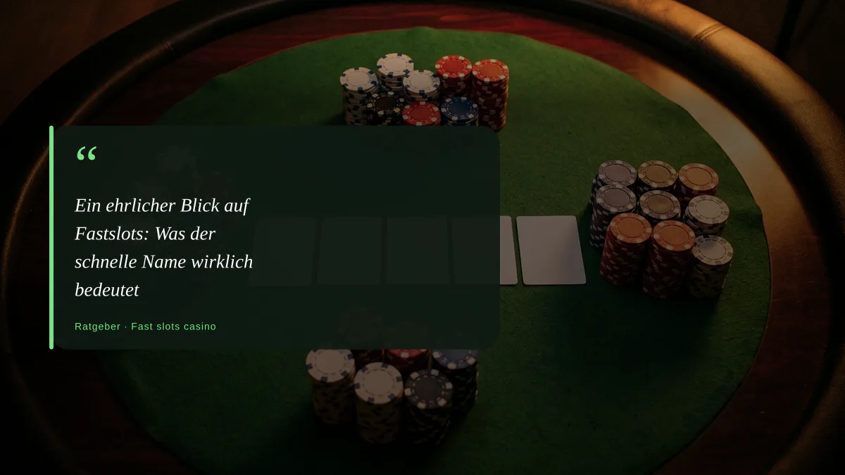 Ein ehrlicher Blick auf Fastslots: Was der schnelle Name wirklich bedeutet