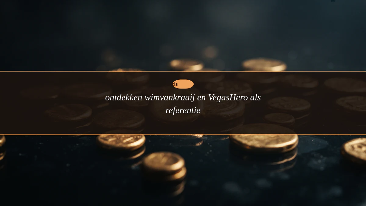 ontdekken wimvankraaij en VegasHero als referentie