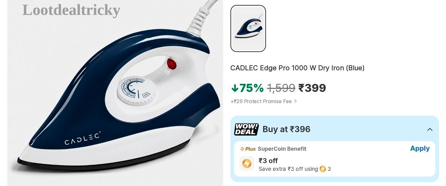 Cadlec 1000w Dry – Just ₹399 | Best Price Drop Today