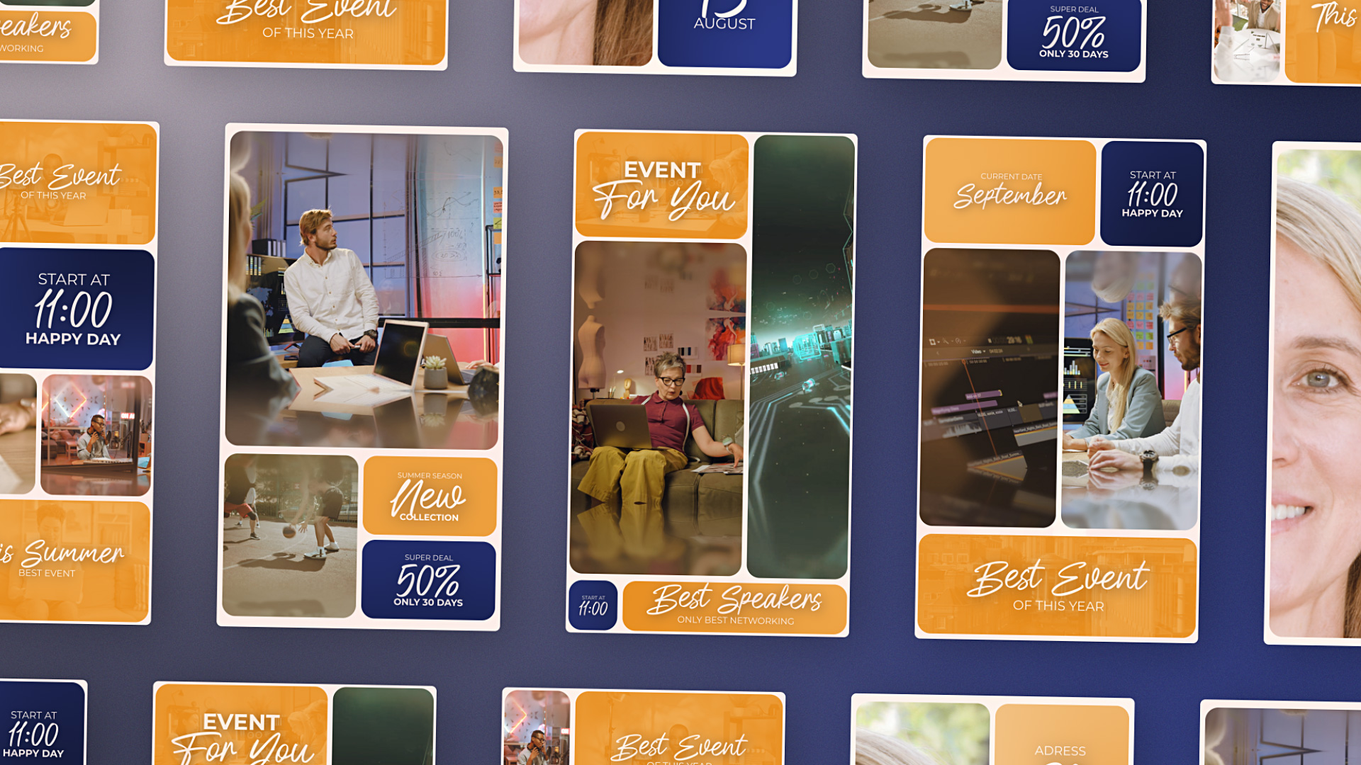E-Learning Event Multi Screen Instagram Reel Split