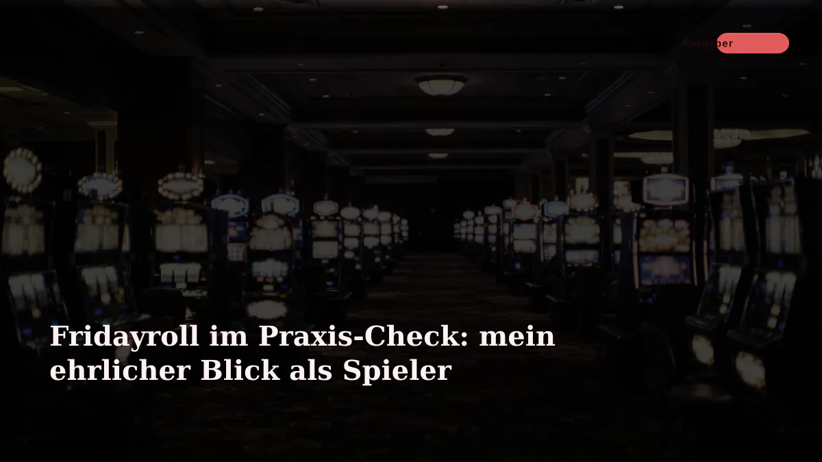 Fridayroll im Praxis-Check: mein ehrlicher Blick als Spieler