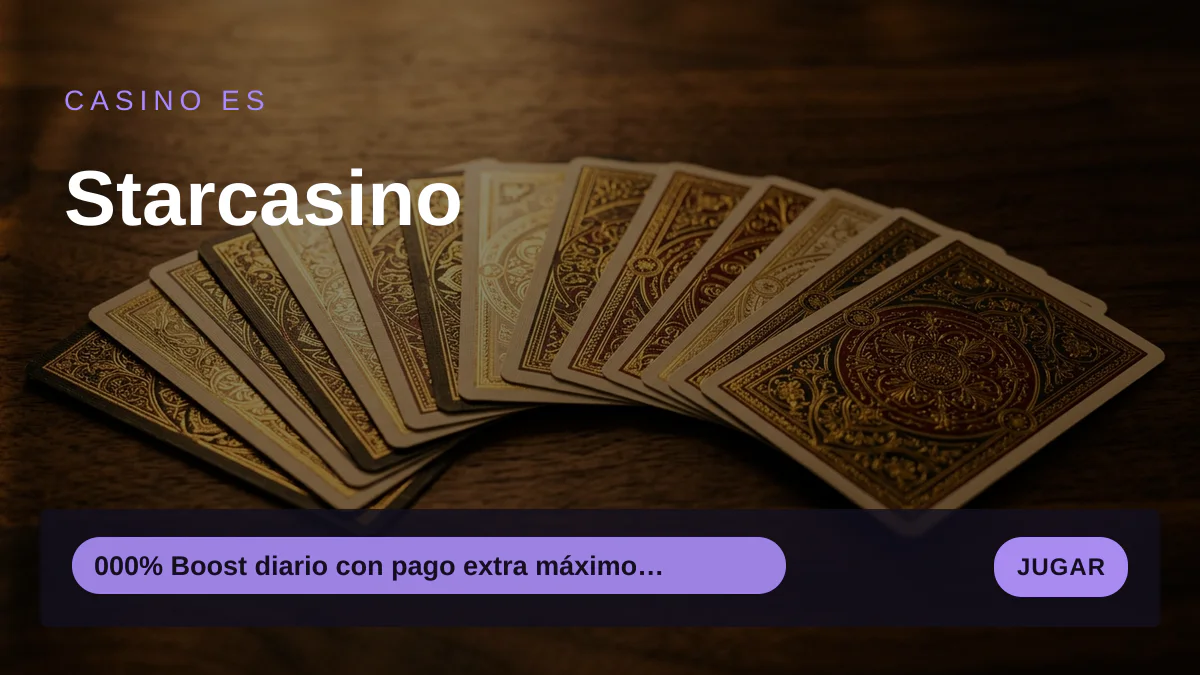 Starcasino — bono de bienvenida 000% Boost diario con pago extra máximo de €10 + 20 FS, pagos: Visa, Mastercard, PayPal, Skrill, Neteller