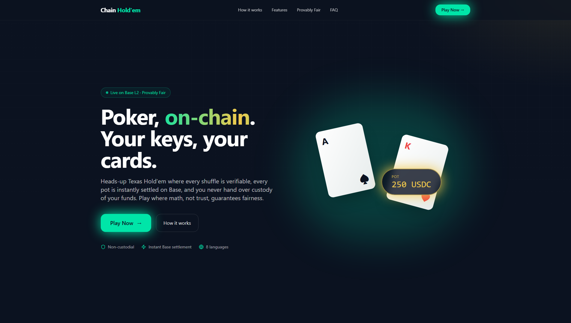 Stored capture of chainholdem-landing.pages.dev
