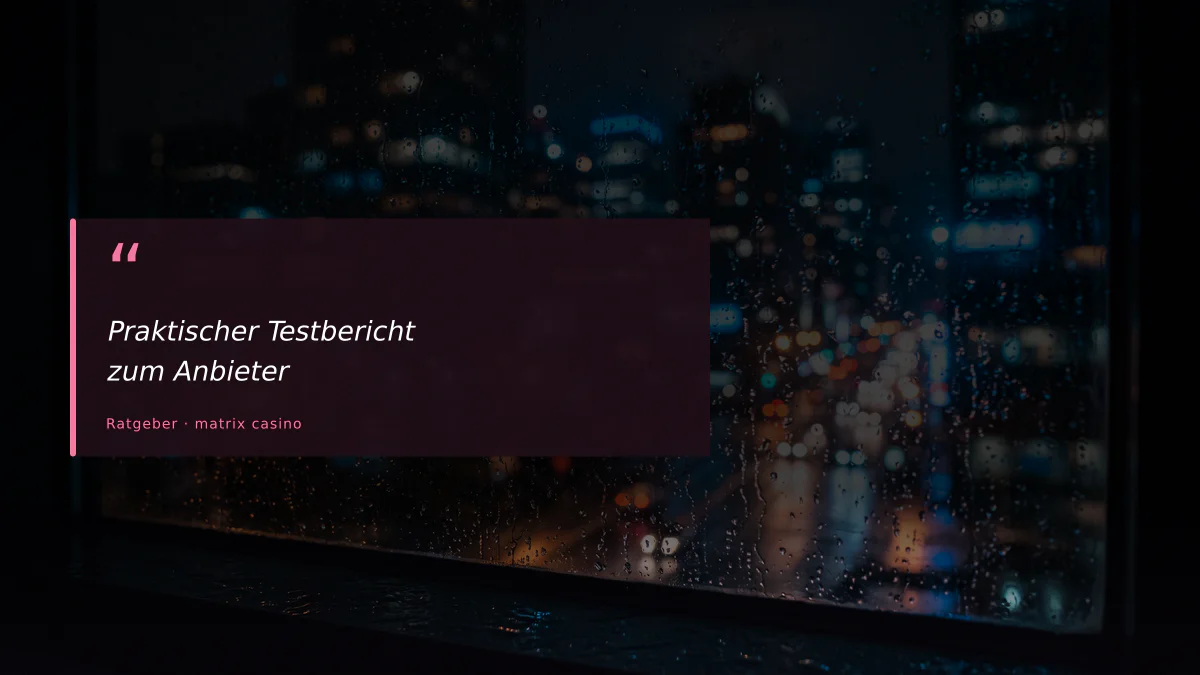 Praktischer Testbericht zum Anbieter