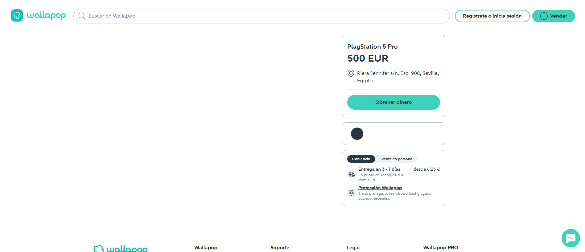 Forensic screenshot of [REDACTED] showing the phishing page layout
