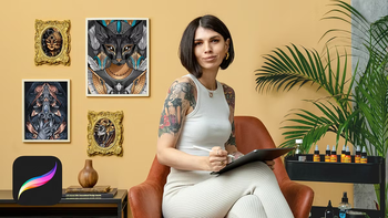 Domestika - Design di tatuaggi artistici con effetti dorati in Procreate - Ita