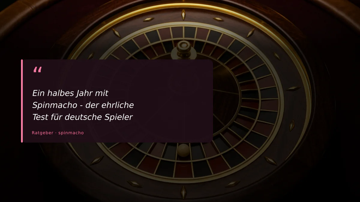 Ein halbes Jahr mit Spinmacho - der ehrliche Test für deutsche Spieler