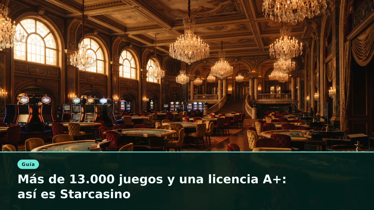 Más de 13.000 juegos y una licencia A+: así es Starcasino