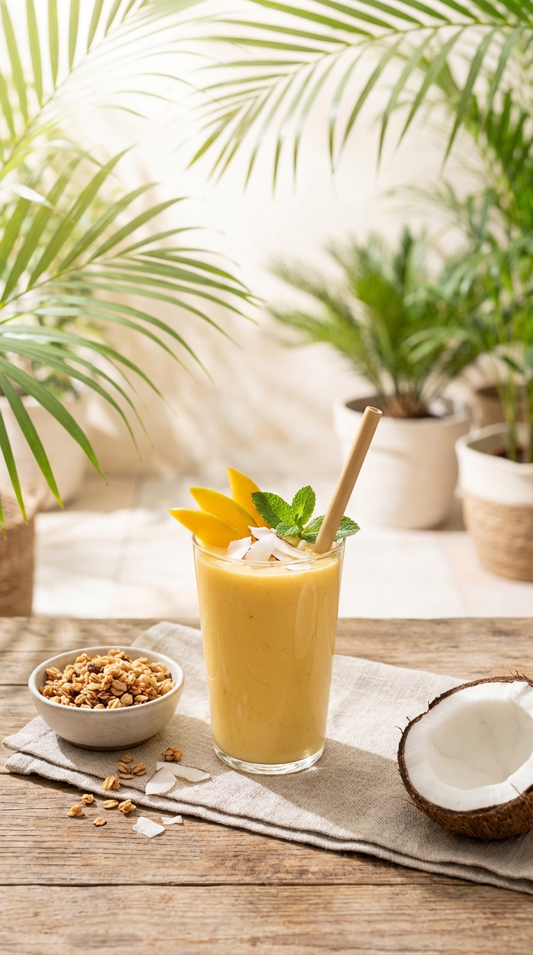 Tropical Mango Coconut Oasis — A Five-Minute Midday Escape