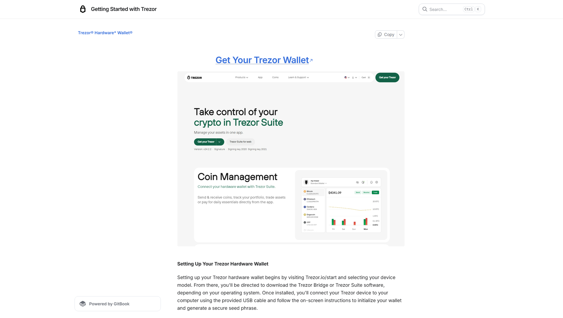 Screenshot of help-trezoorhlp.gitbook.io