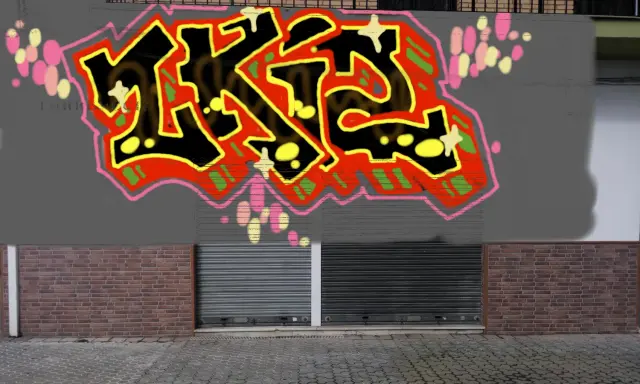 Graffiti artwork by Tkiz