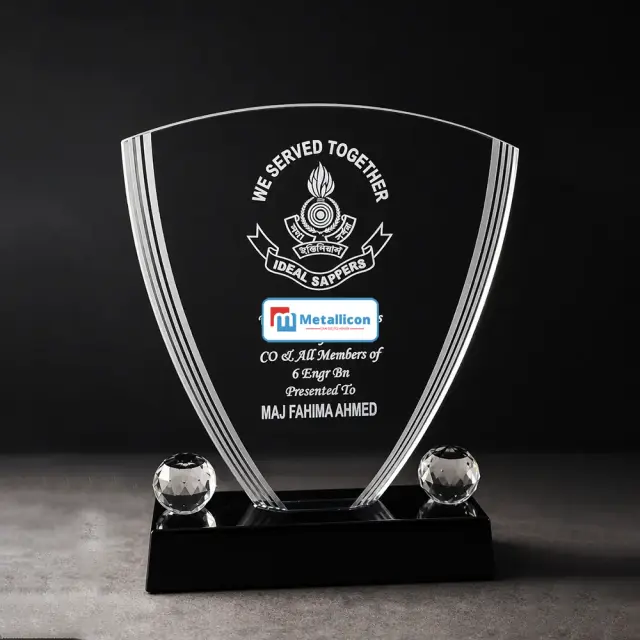 Recognition Crystal Crest Design