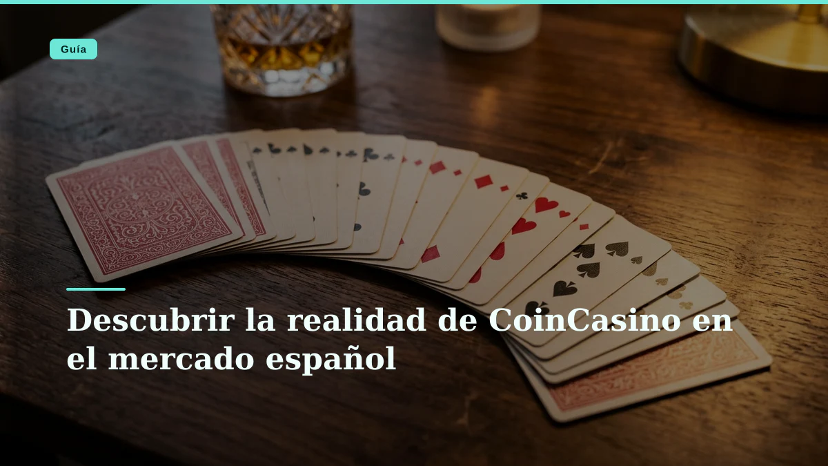Descubrir la realidad de CoinCasino en el mercado español