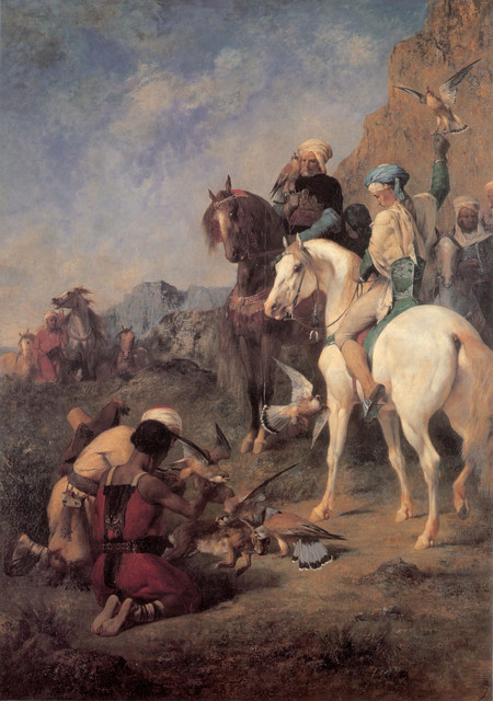 Eugene-Fromentin-Falcon-Hunting-In-Algeria