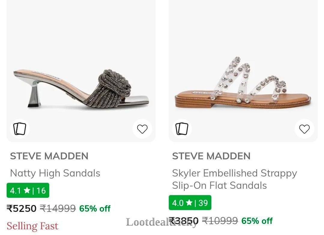 Ajio Steve Madden – Wonderful Discount Today @ 50
