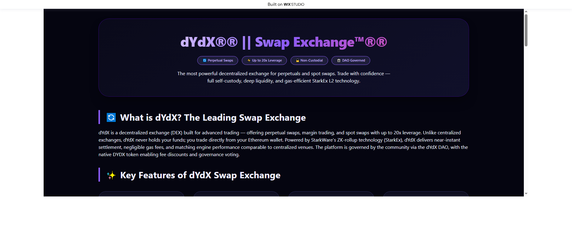 Stored capture of appsio-dydxx.wixstudio.com