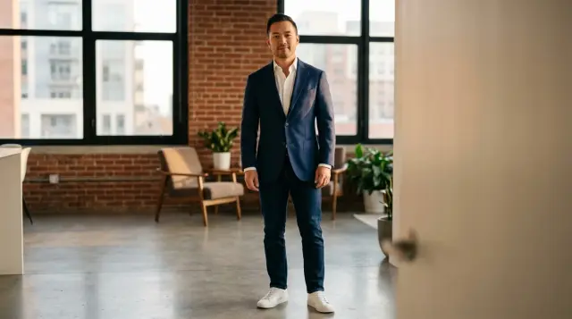 stretch jeans men — lifestyle visual