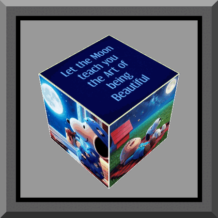 Charlie Brown Moon Beautiful Cube Spin HB