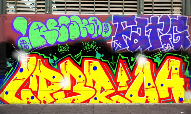 Graffiti artwork by LPBER