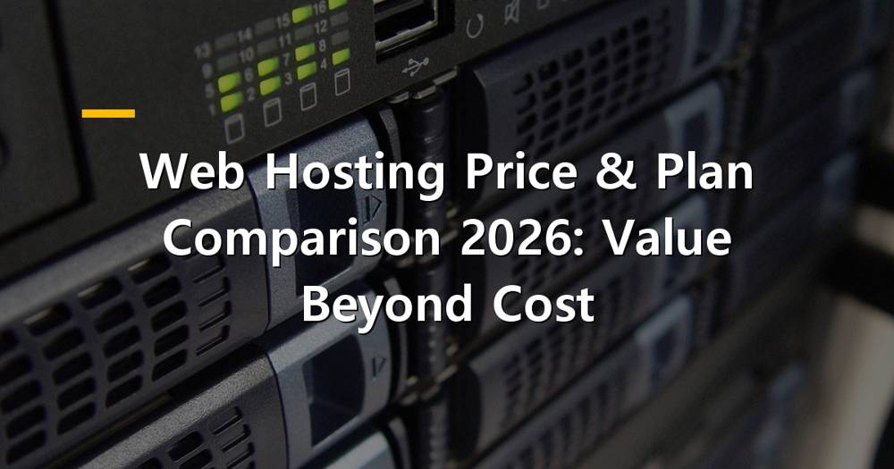 Comparison of web hosting prices and plans for 2026