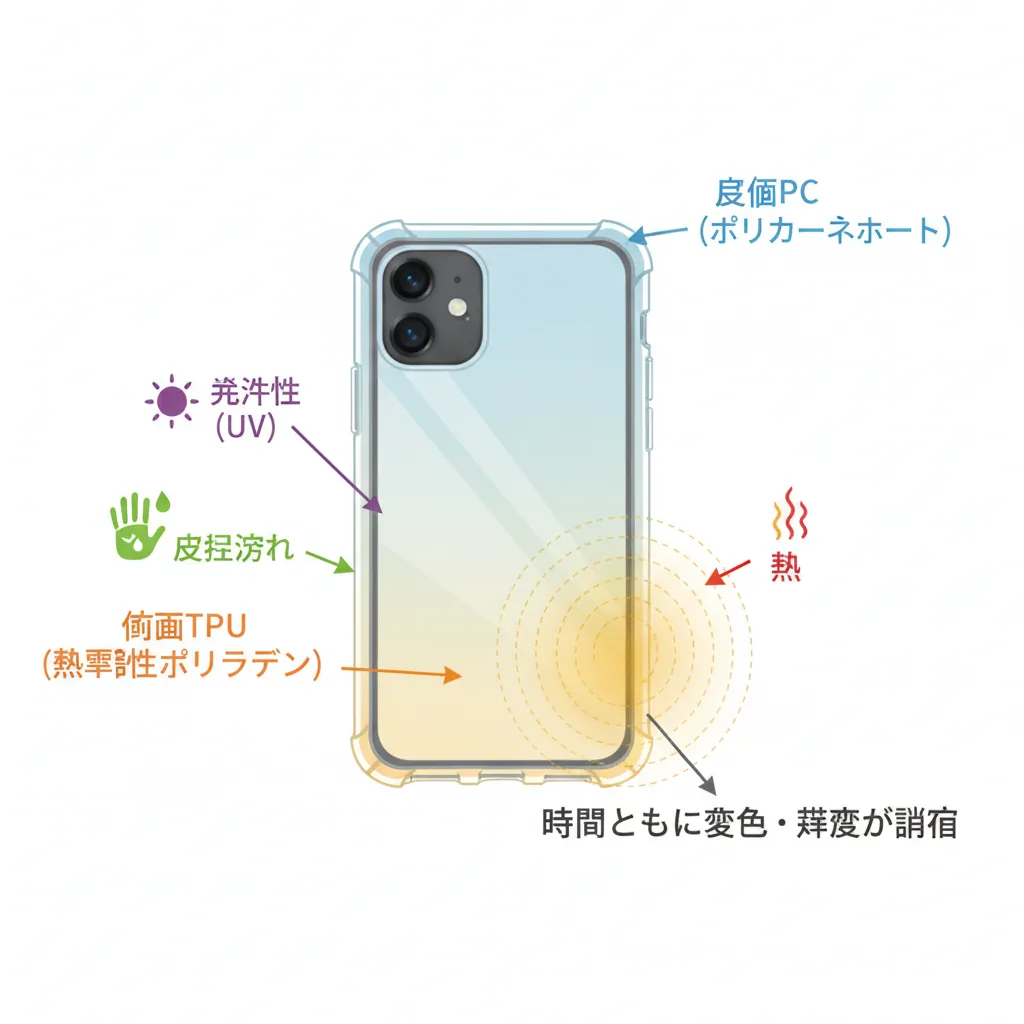 クリアケースの黄ばみ比較｜Spigen・ESR・Ringkeどれが変色しにくい【2026年版】 – 画像3