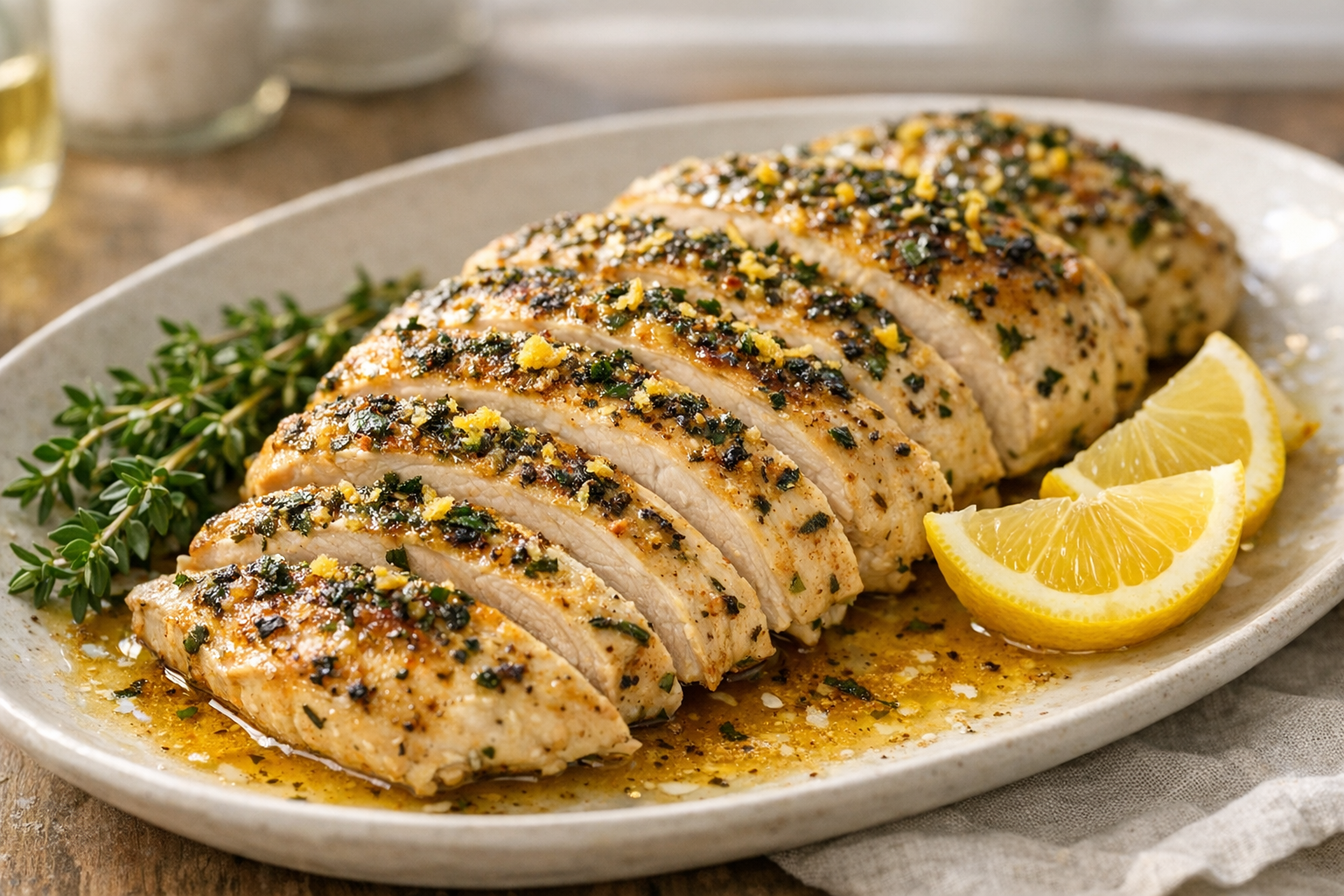 Easy Baked Chicken Breast with Herbs (Juicy Every Time)
