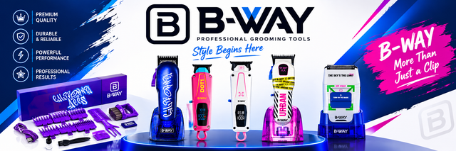 B-WAY Professional Hair Clipper and CUTZ Black Trimmer Set