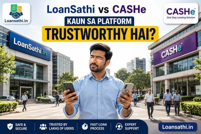Loansathi vs CASHe Personal Loan Comparison: Trustworthiness, Rates, and Features