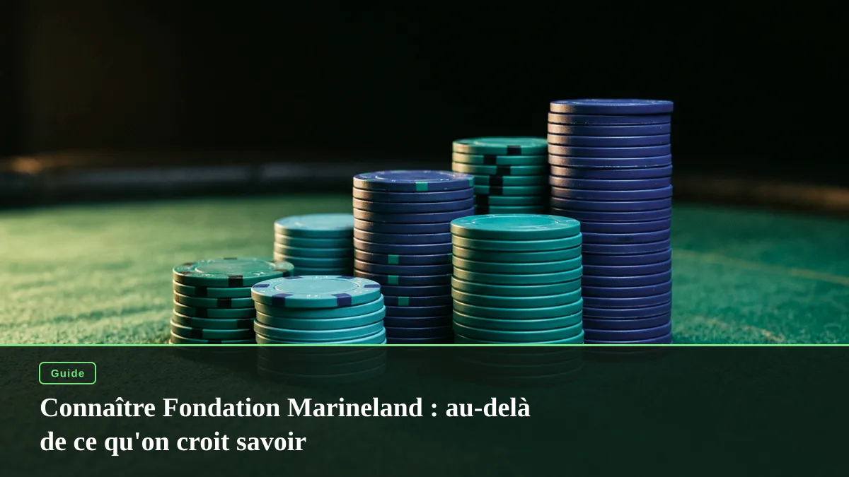Connaître Fondation Marineland : au-delà de ce qu'on croit savoir