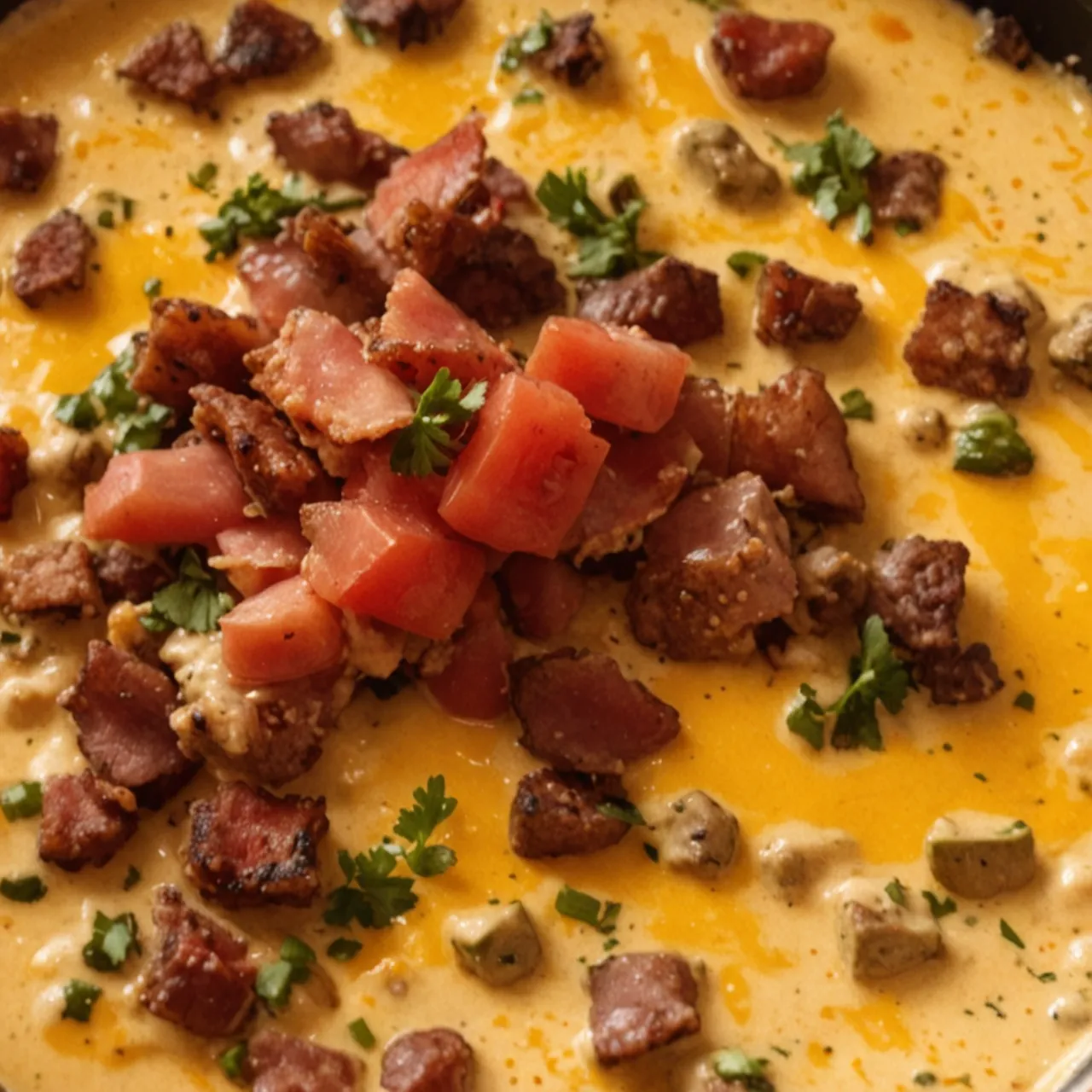 Sizzling Bacon Cheeseburger Queso Dip: Game Day Favorite Everyone Loves