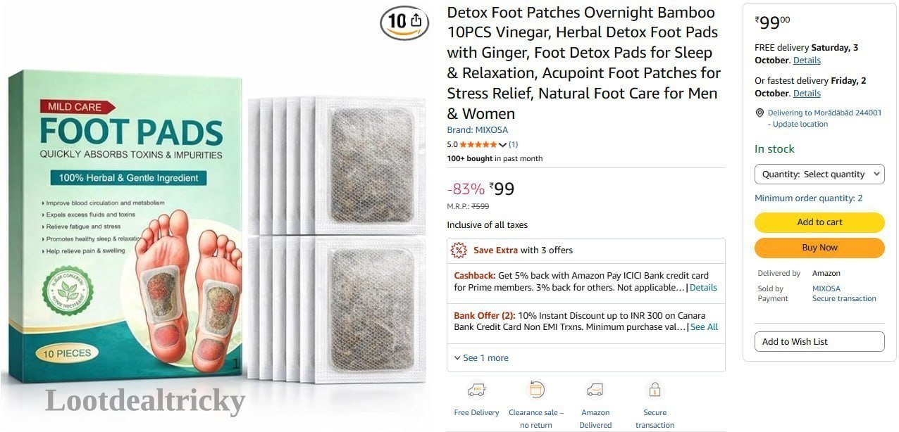 Grab Detox Foot | Top Unbeatable Deal Grab Detox Foot | Top Unbeatable Deal