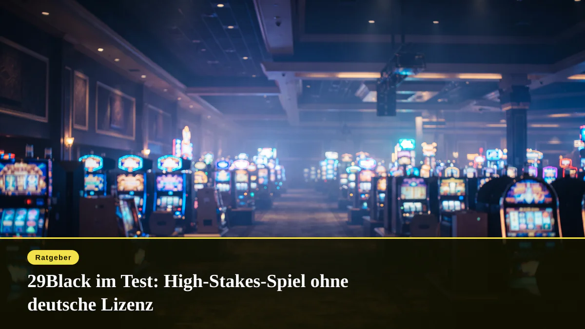 29Black im Test: High-Stakes-Spiel ohne deutsche Lizenz